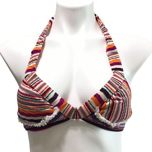 Lucky Brand Co Fine Bathing Suits Bikini Tops Size Small - Picture 1 of 6